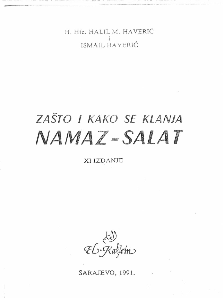 Zasto I Kako Se Klanja Namaz | PDF