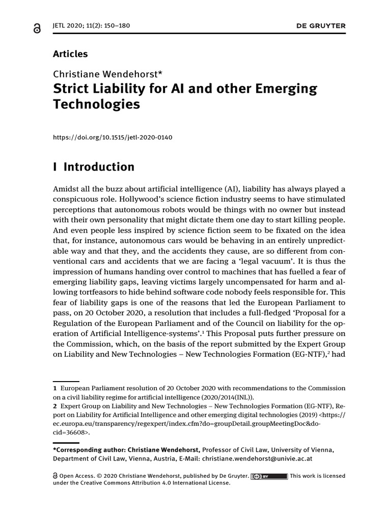 AI Liability and Legal Challenges | PDF | Artificial Intelligence ...
