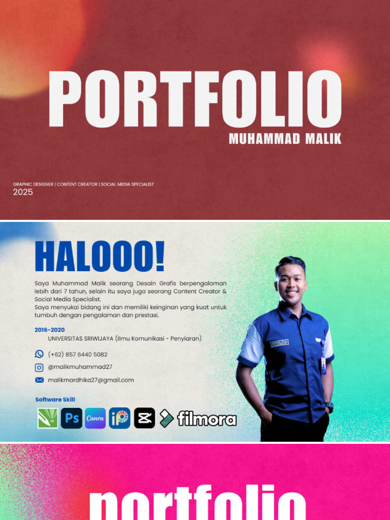 Portfolio Muhammad Malik | PDF