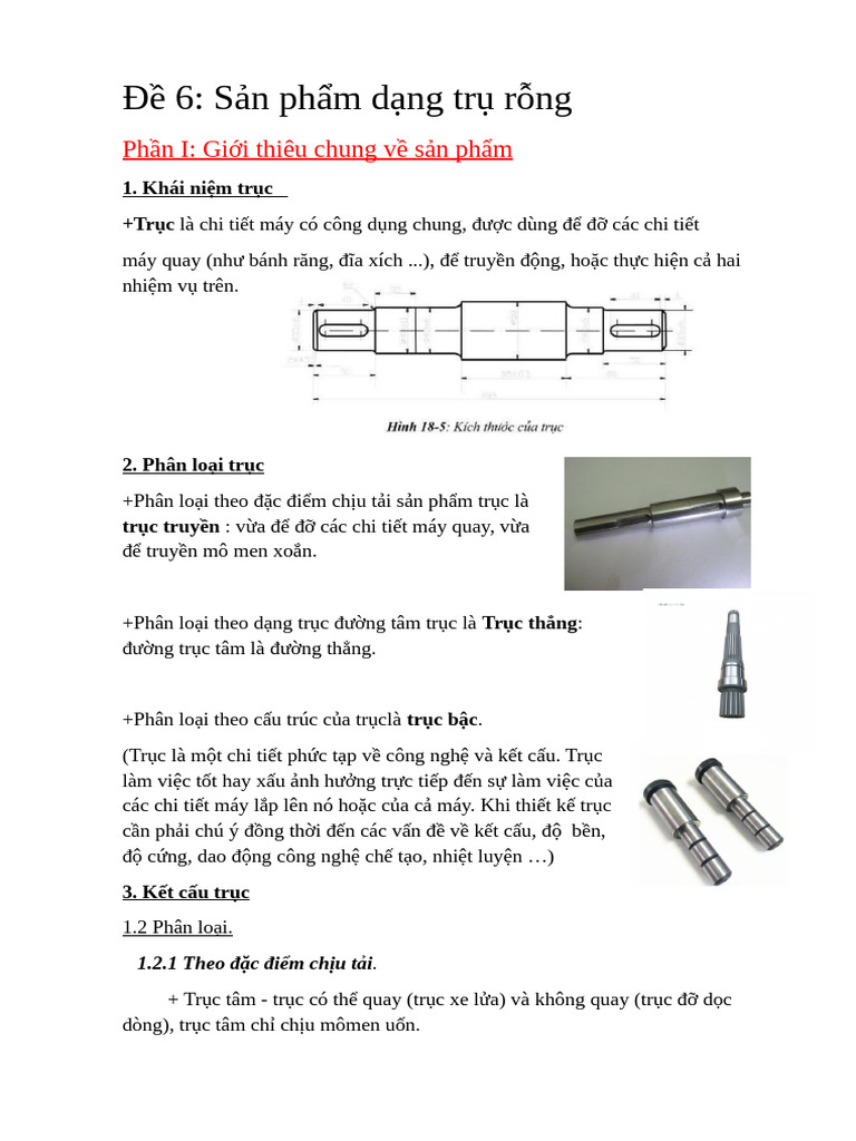 Đề 6: Sản phẩm dạng trụ rỗng | PDF