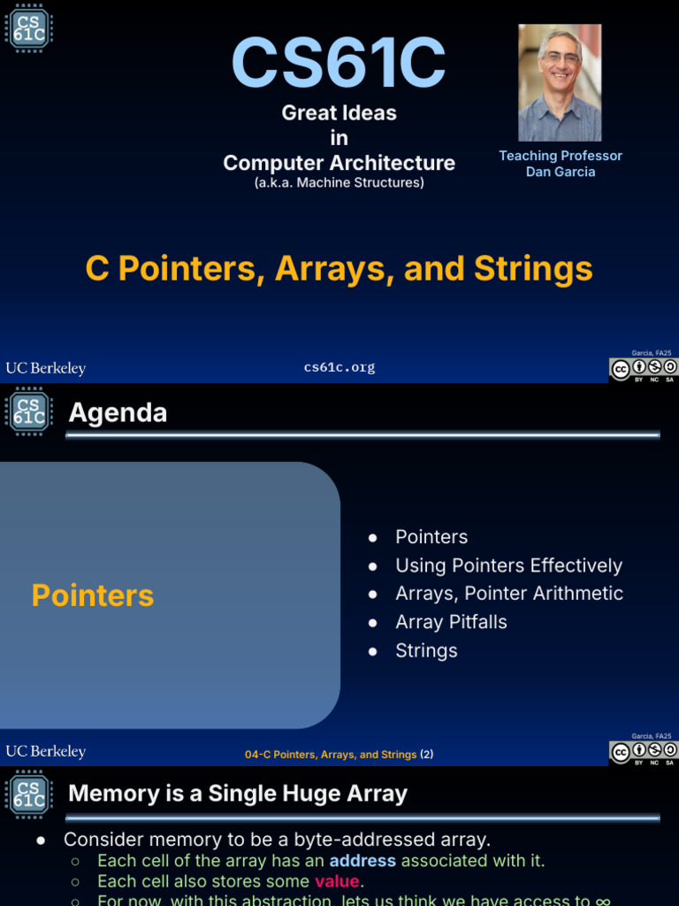 C Pointers, Arrays, and Strings Guide | PDF | Pointer (Computer ...
