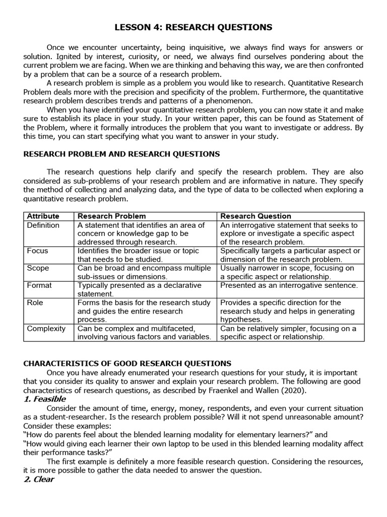 Crafting Effective Research Questions | PDF | Question | Inquiry