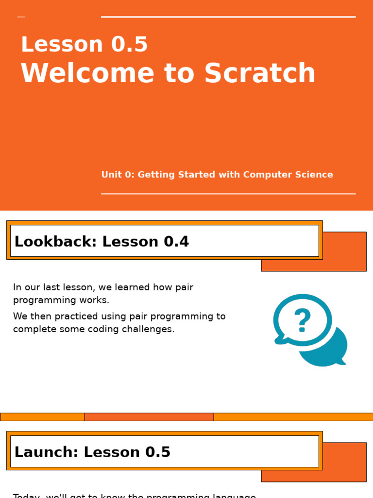 Welcome To Scratch | PDF | Scratch (Programming Language)