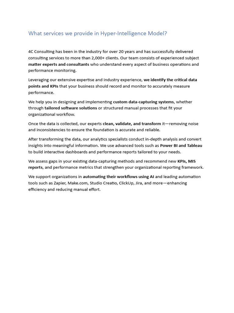 Factsheet - Hyper-Intelligence Model | PDF