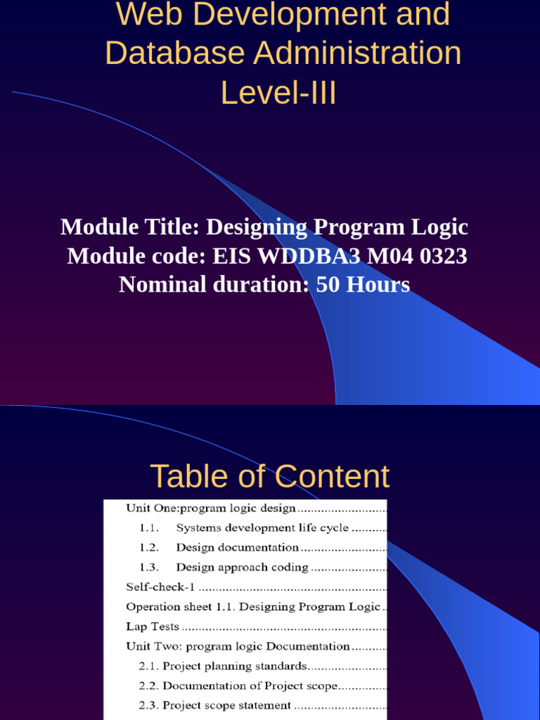 Program Logic Design in Web Development | PDF | Computer Program ...