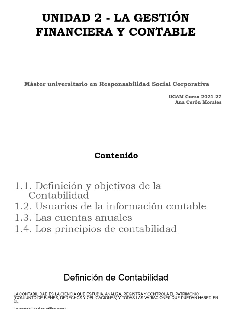 Gestión Financiera y Contable en Empresas | PDF | Contabilidad | Hoja ...