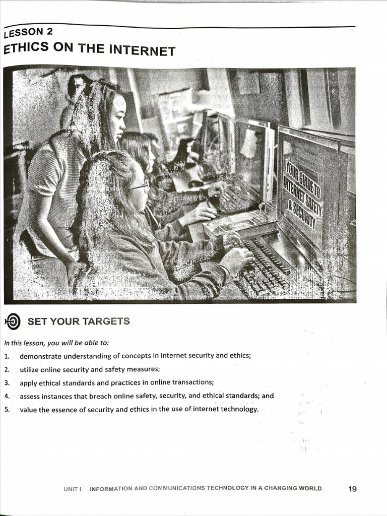 Emptech Lesson 2 Ethics On The Internet | PDF