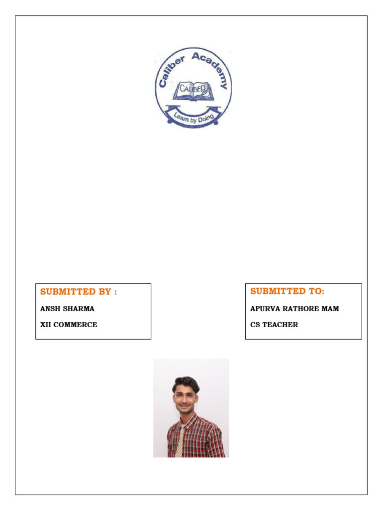 Ansh Cs Project | PDF | Databases | Computing