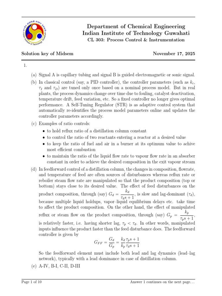 Endsem AN | PDF | Distillation | Chemistry