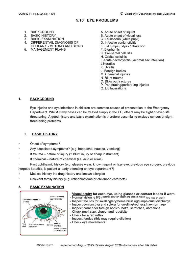 5.10-Eye-Problems | PDF | Diseases And Disorders | Ophthalmology
