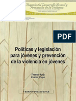 (12) Políticas y legislación para jóvenes y prevención de la violencia- Federico Tong y Rolando Aragon