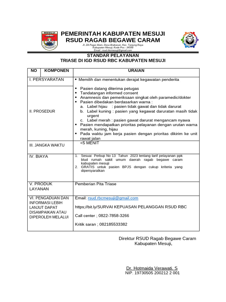 2. Standar Pelayanan Triase Igd | PDF