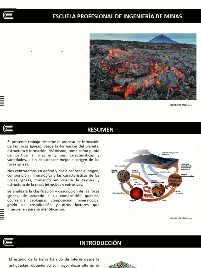 Formación y Características de Rocas Ígneas | PDF | Roca (geología) | Magma
