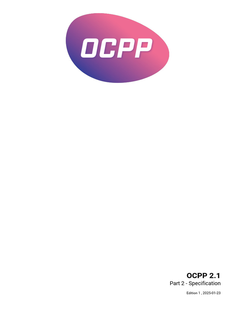 OCPP 2.1 Specification Overview | PDF