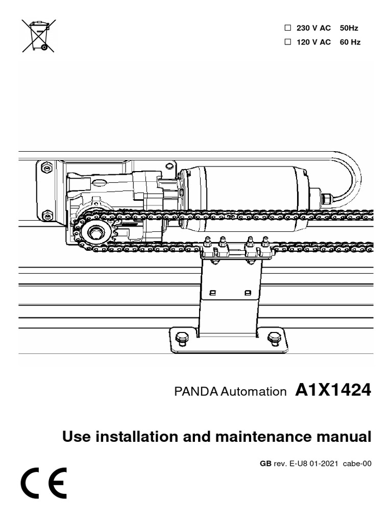PANDA Automation A1X1424 Manual | PDF | Automation | Door
