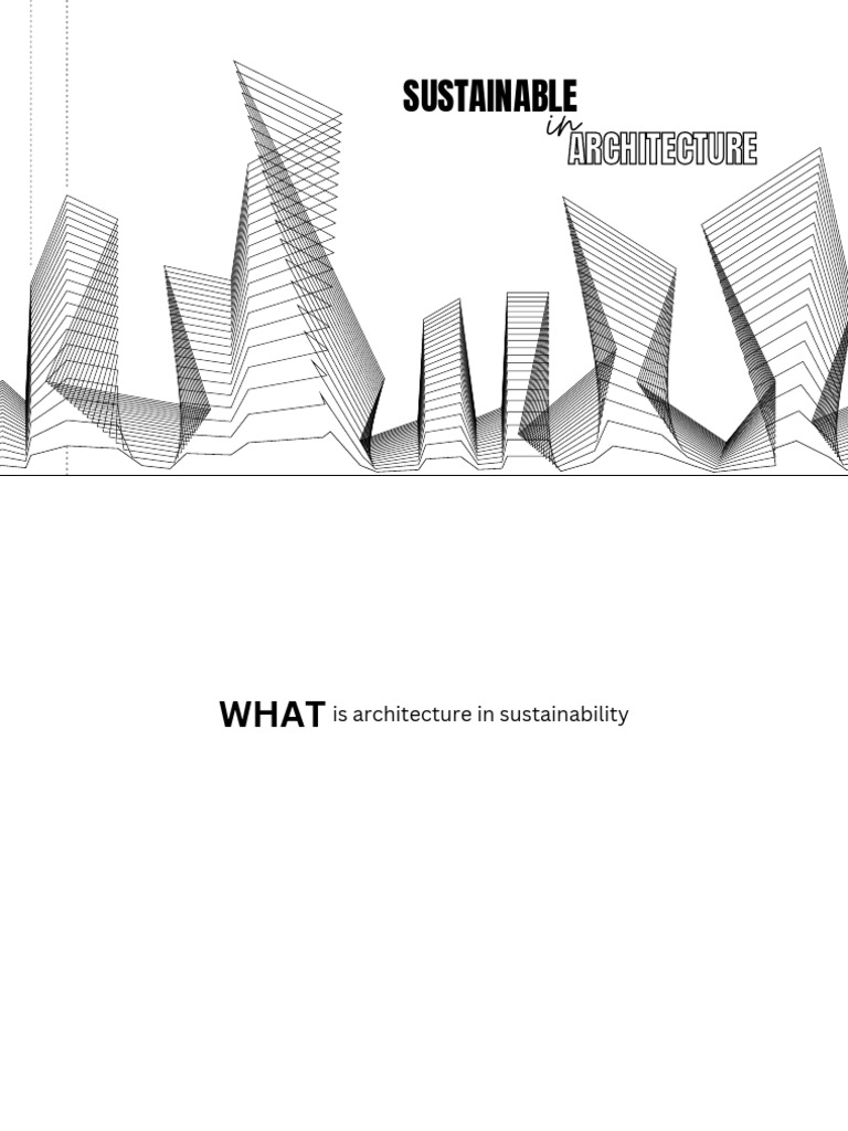 Sustainable Architecture Principles Guide | PDF | Sustainability ...