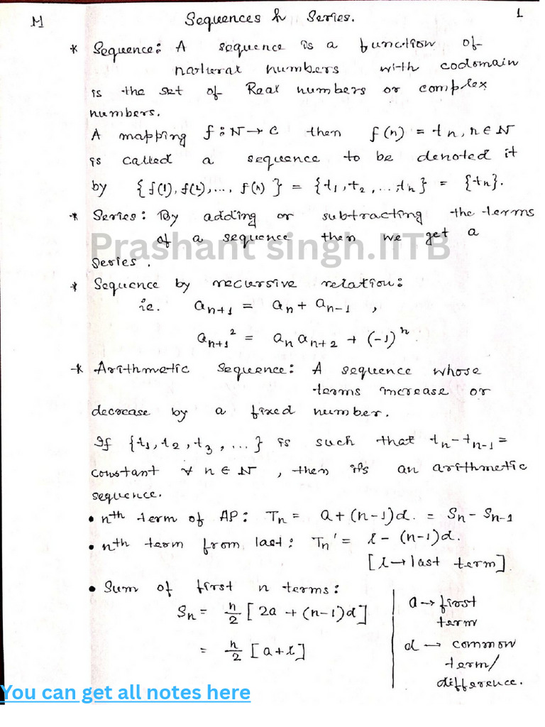 IIT Bombay Notes by Prashant Singh | PDF