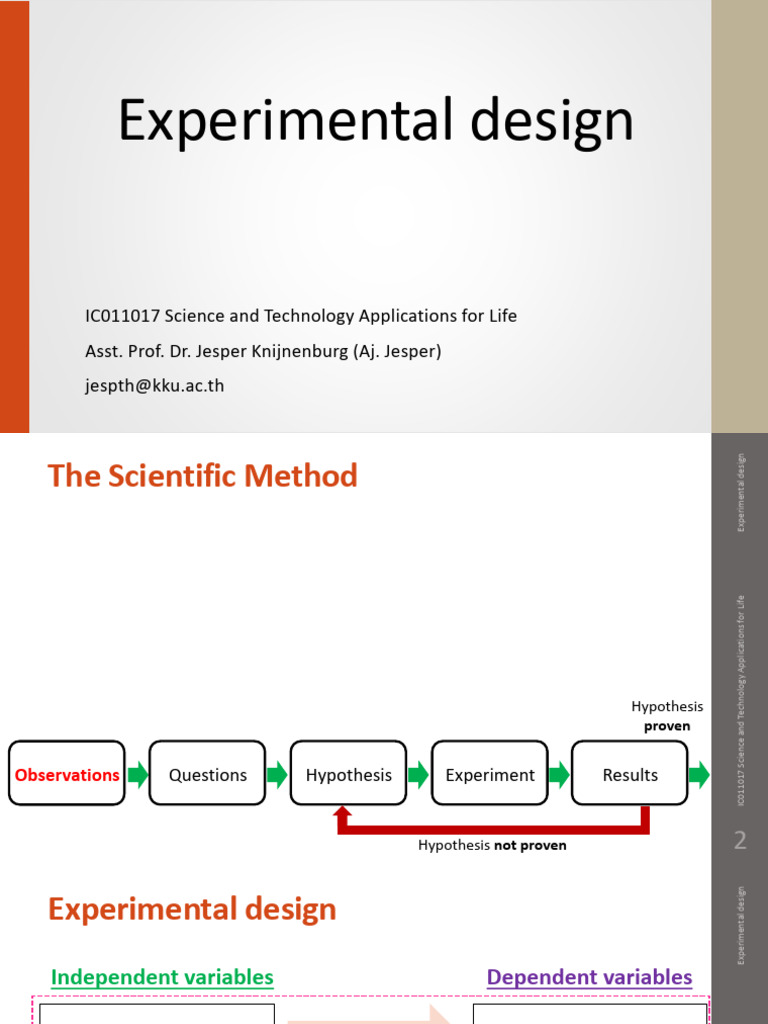 Understanding Experimental Design Types | PDF | Experiment | Design Of ...