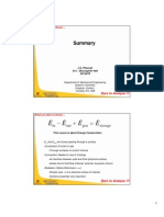 Summary heat transfer