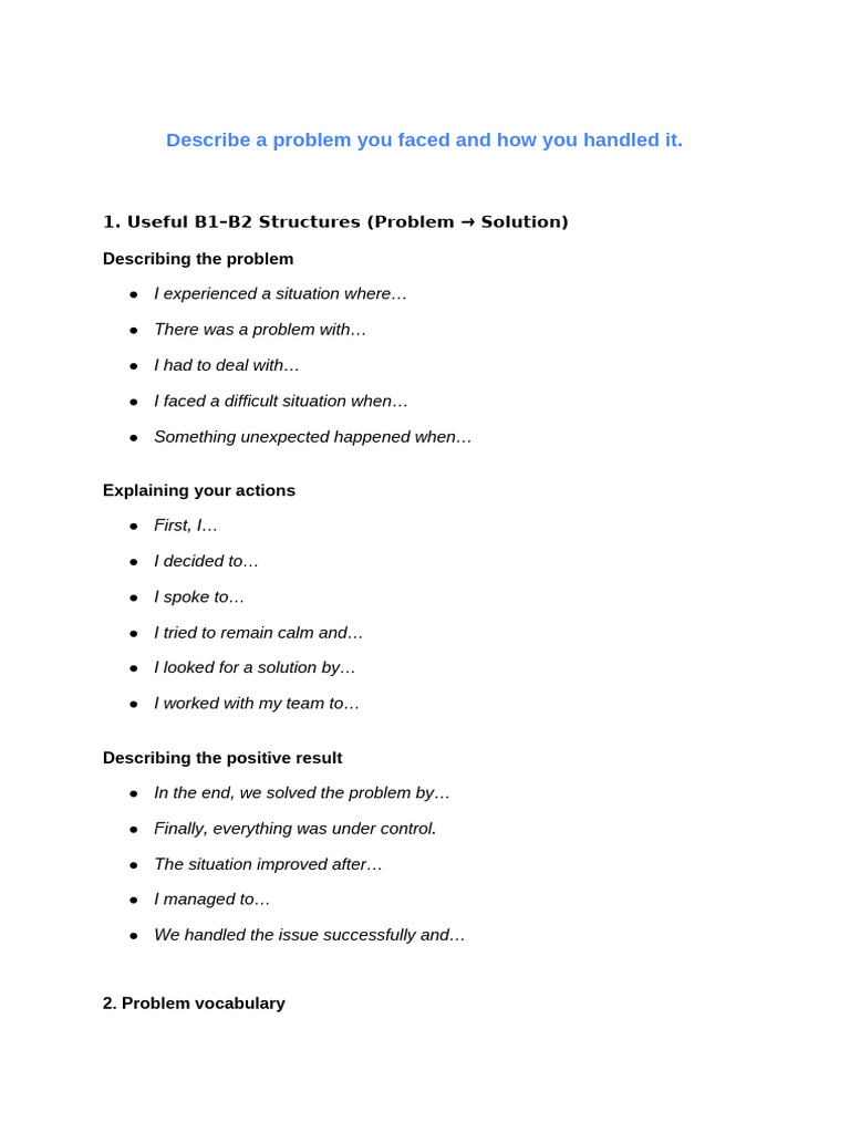 28 - 11 - 25 A Problem You Faced | PDF | Transport Accidents And ...