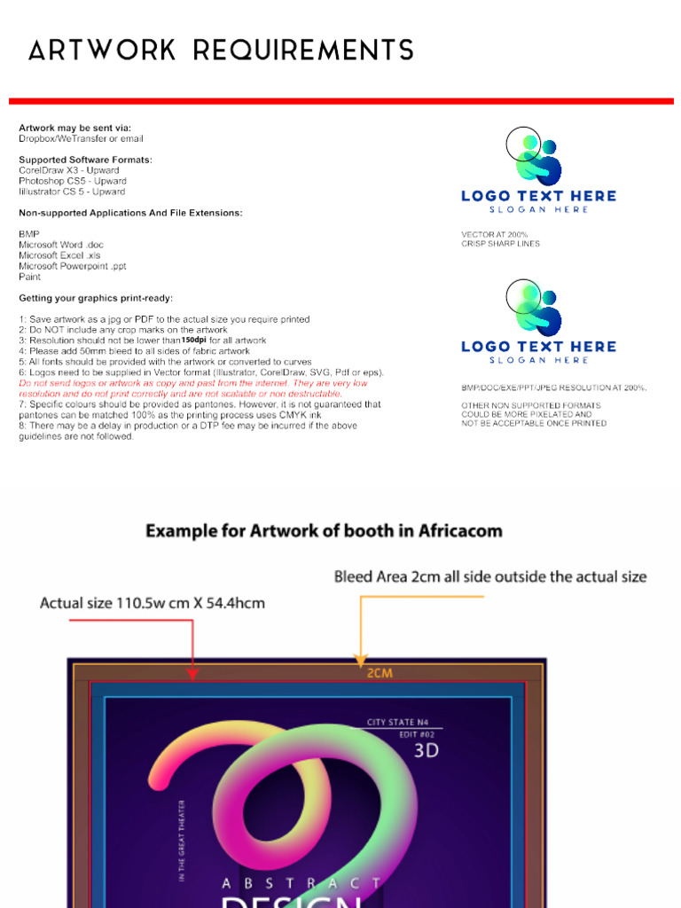 Artwork Guidelines 2025-1 | PDF