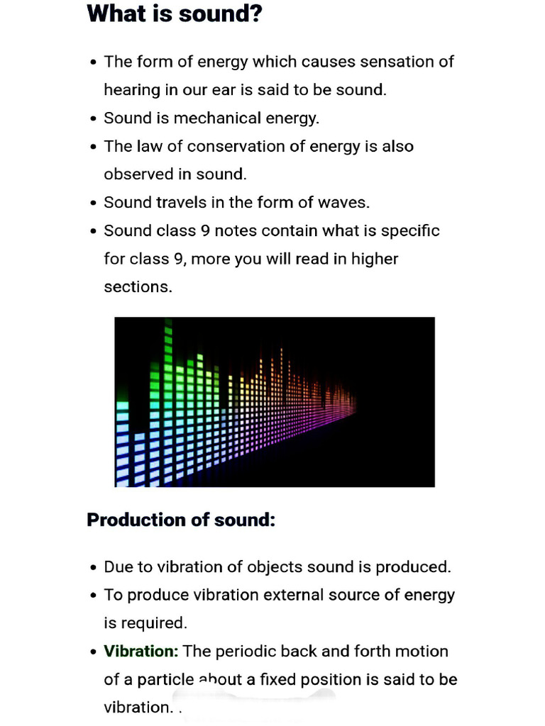 Sound | PDF