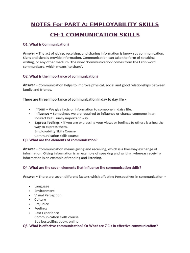 Essential Communication Skills Guide | PDF | Verb | Communication