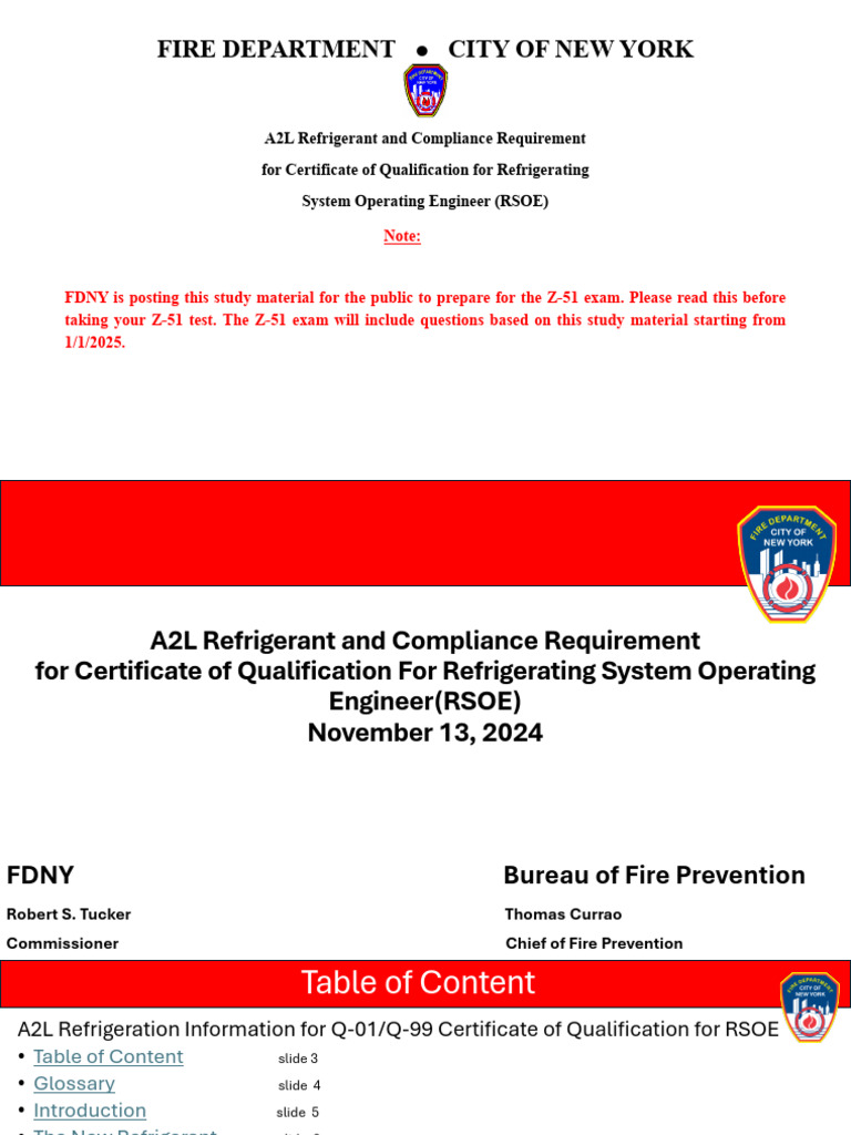 A2L Refrigerant Compliance for RSOE Exam | PDF | Engineering ...