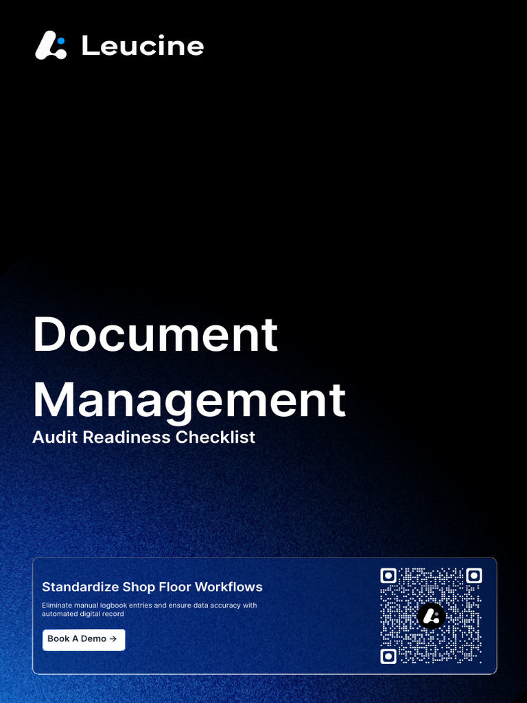 Document Management Audit Checklist | PDF | Audit | Quality Assurance