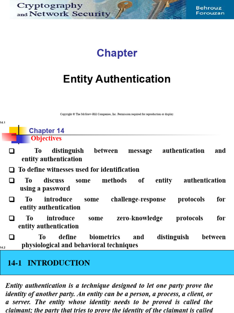 Understanding Entity Authentication Methods | PDF | Password ...