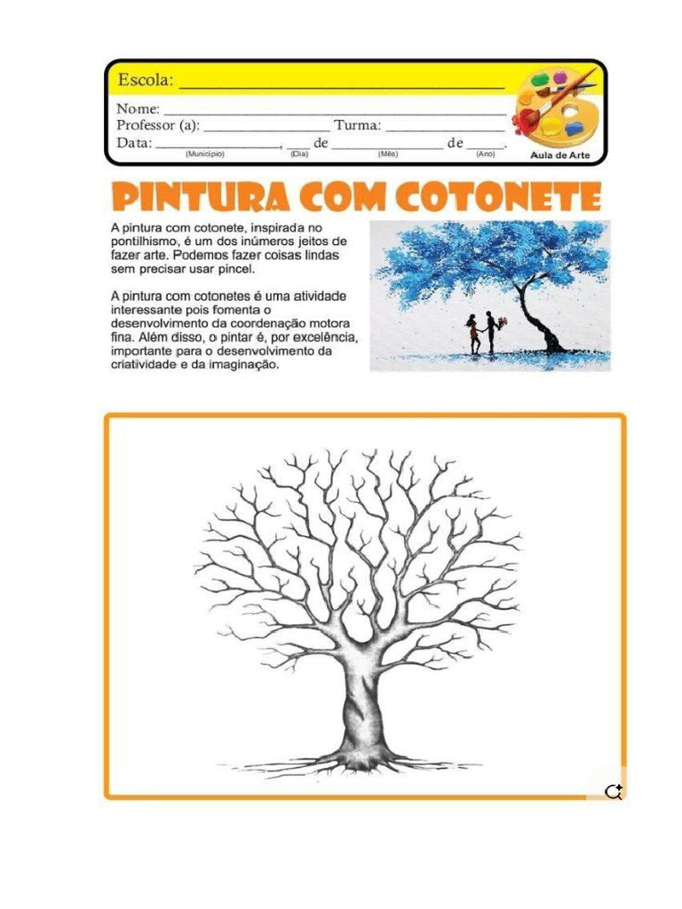 Atividade de Artes Pintura | PDF