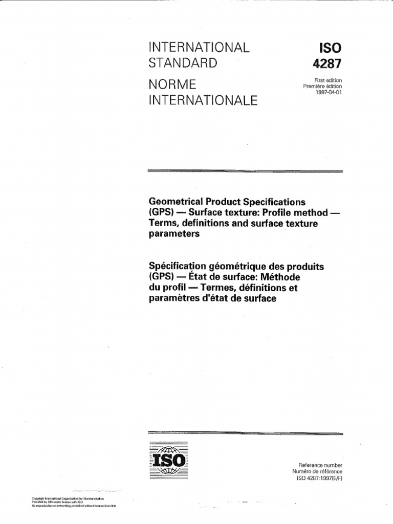 Iso 4287 | PDF