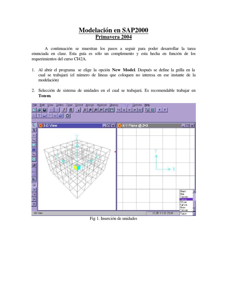 Guia SAP 2000 | PDF | Informática y tecnología de la información ...