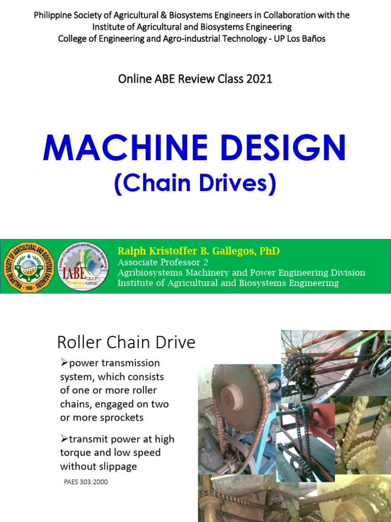 Chain Drives: Design and Components Guide | PDF | Belt (Mechanical ...