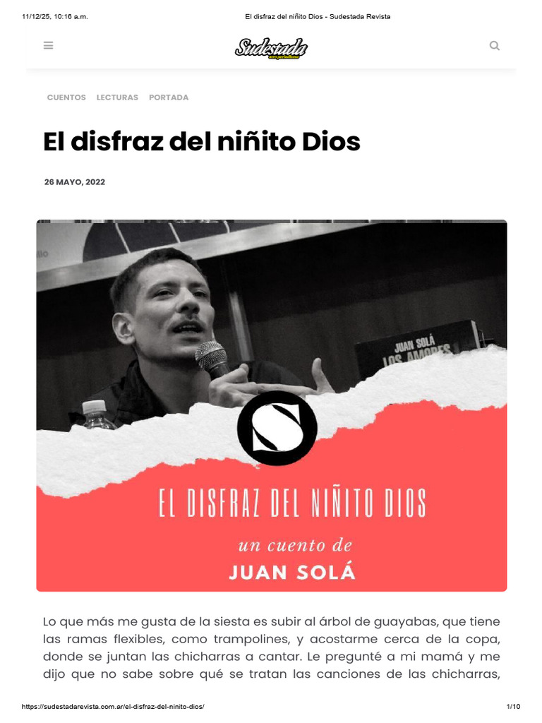 El niñito Dios y la Navidad triste | PDF