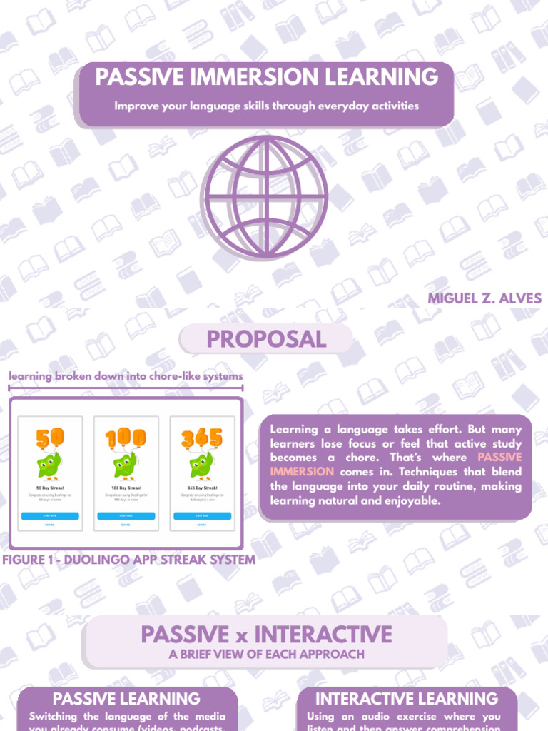 Passive Immersion for Language Learning | PDF | Learning | Neuroscience
