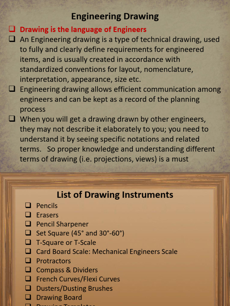 Essential Guide to Engineering Drawing | PDF | Drawing | Pencil