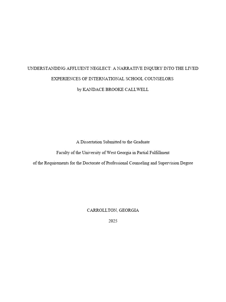 Affluent Neglect in International Schools | PDF | Child Neglect | Child ...