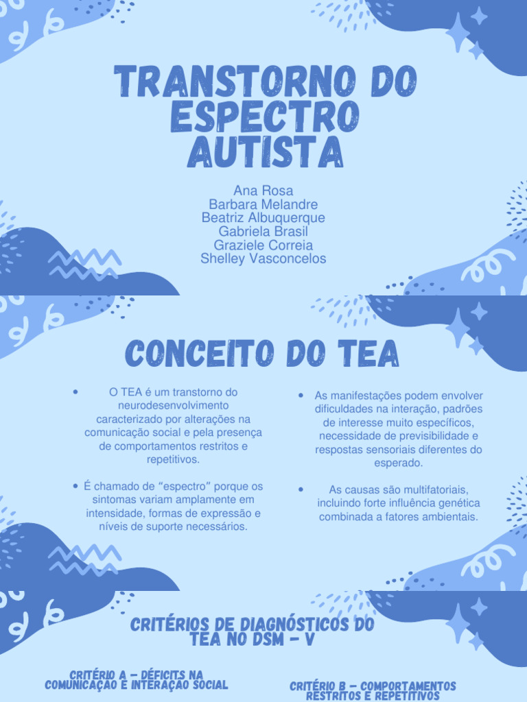 Entendendo o Transtorno do Espectro Autista | PDF | Autismo | Comportamento