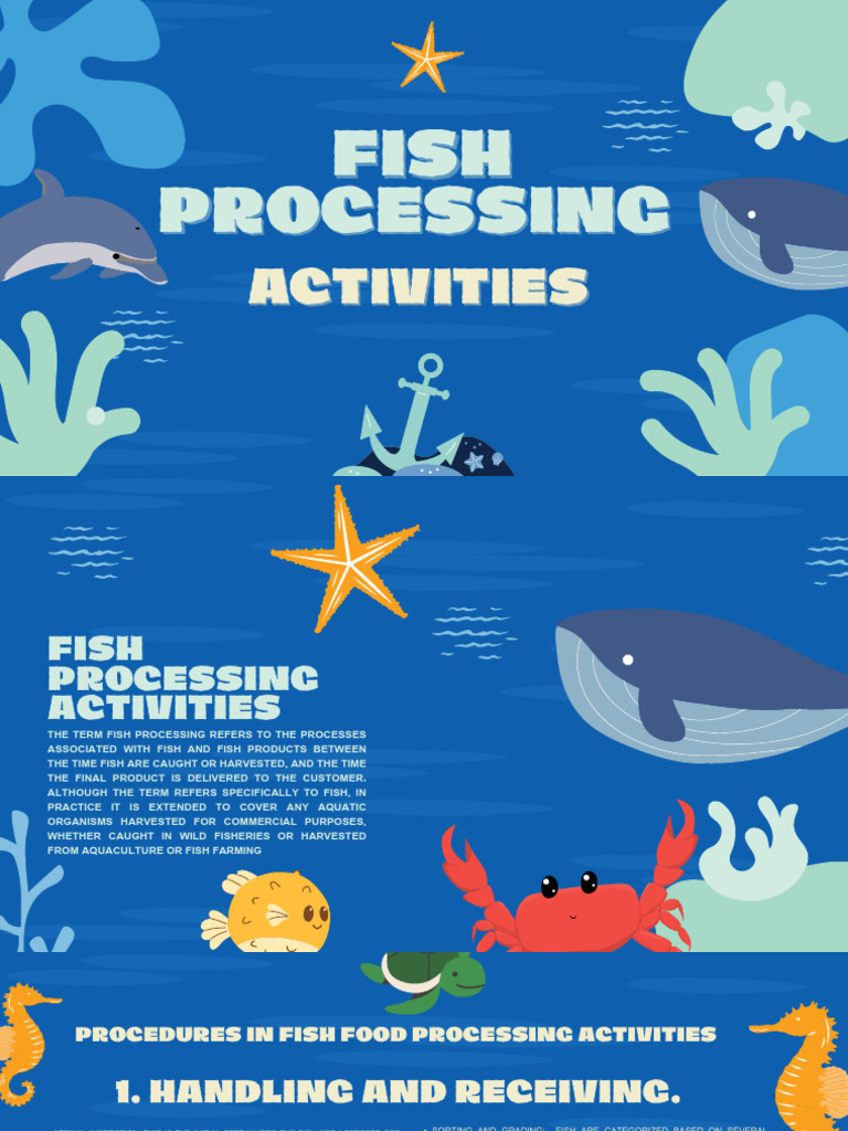 Fish Processing Activities Overview | PDF | Smoking (Cooking) | Food ...