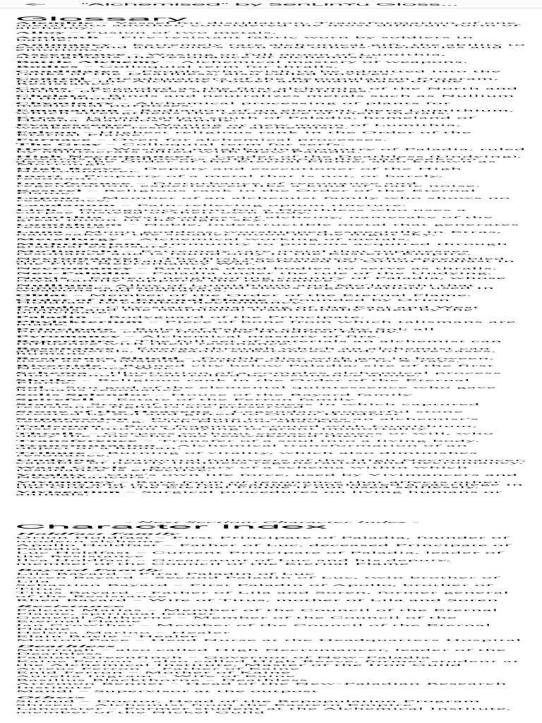 Alchemical Terms and Character Index | PDF | Alchemy | Necromancy