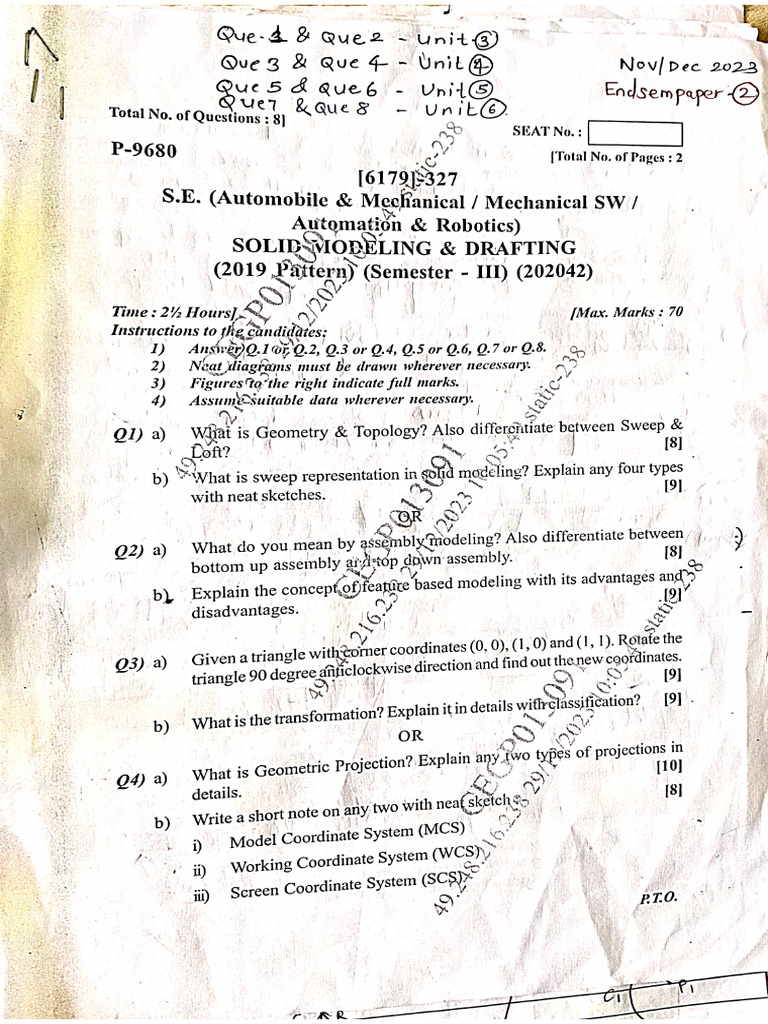 SMD End Sem Paper-02 With Solution | PDF