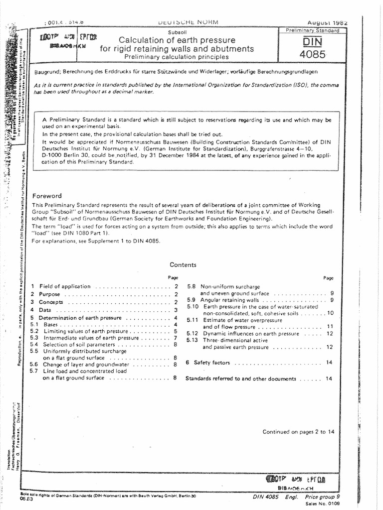 DIN 4085 | PDF