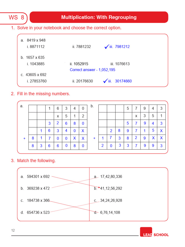Notice-Class 5 Math Unit 1_Apr 15th | PDF