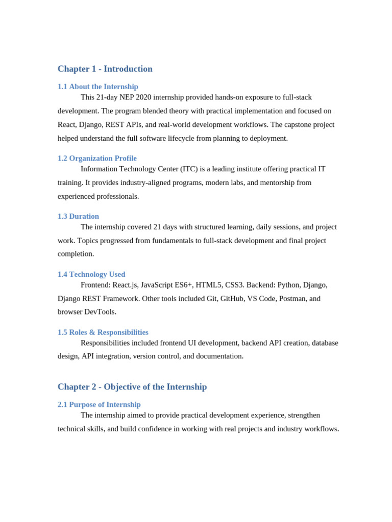 NEP 2020 Full-Stack Internship Overview | PDF | Databases | Version Control