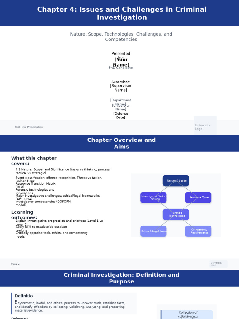 Criminal Investigation Challenges & Innovations | PDF | Forensic ...