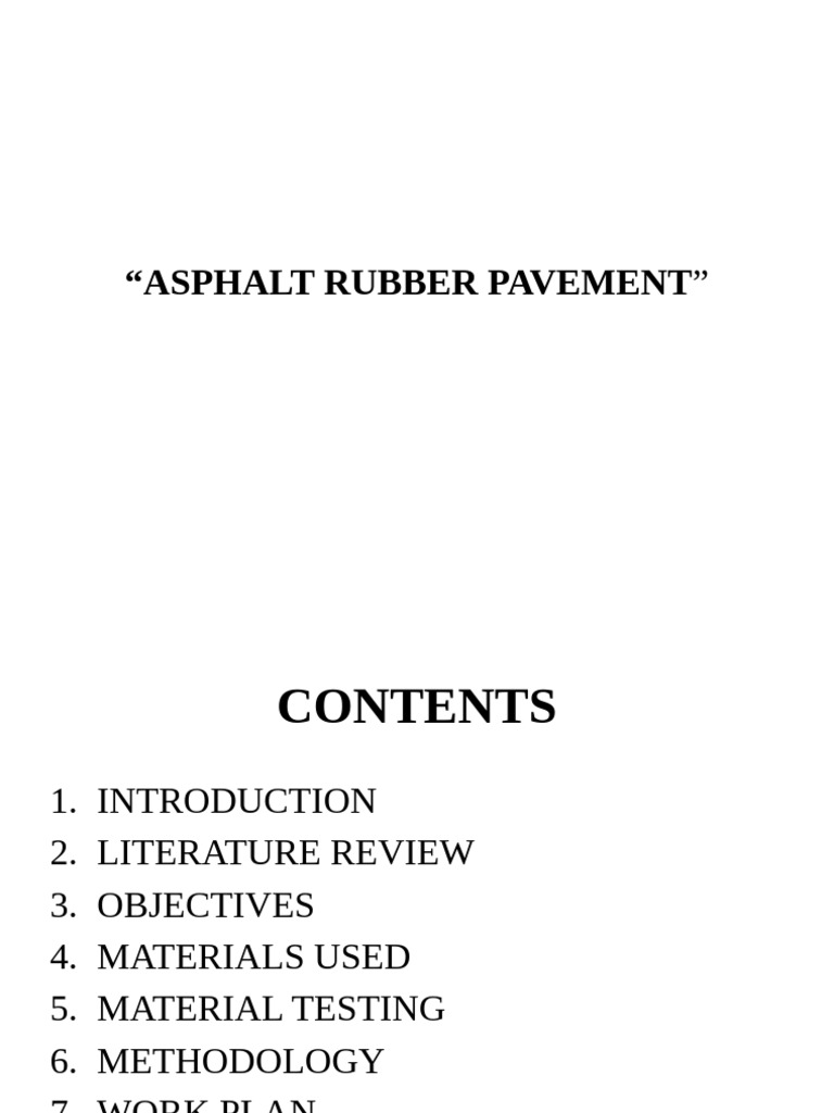 Asphalt Rubber Pavement | PDF | Road Surface | Tire