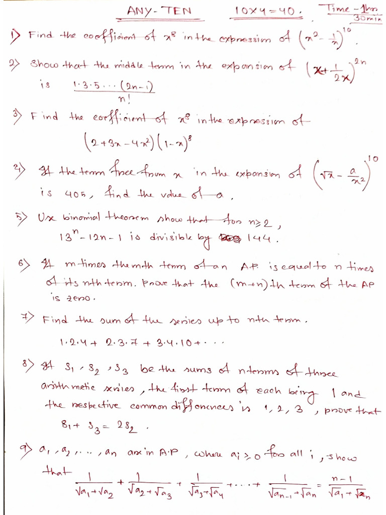 Question (Test) | PDF
