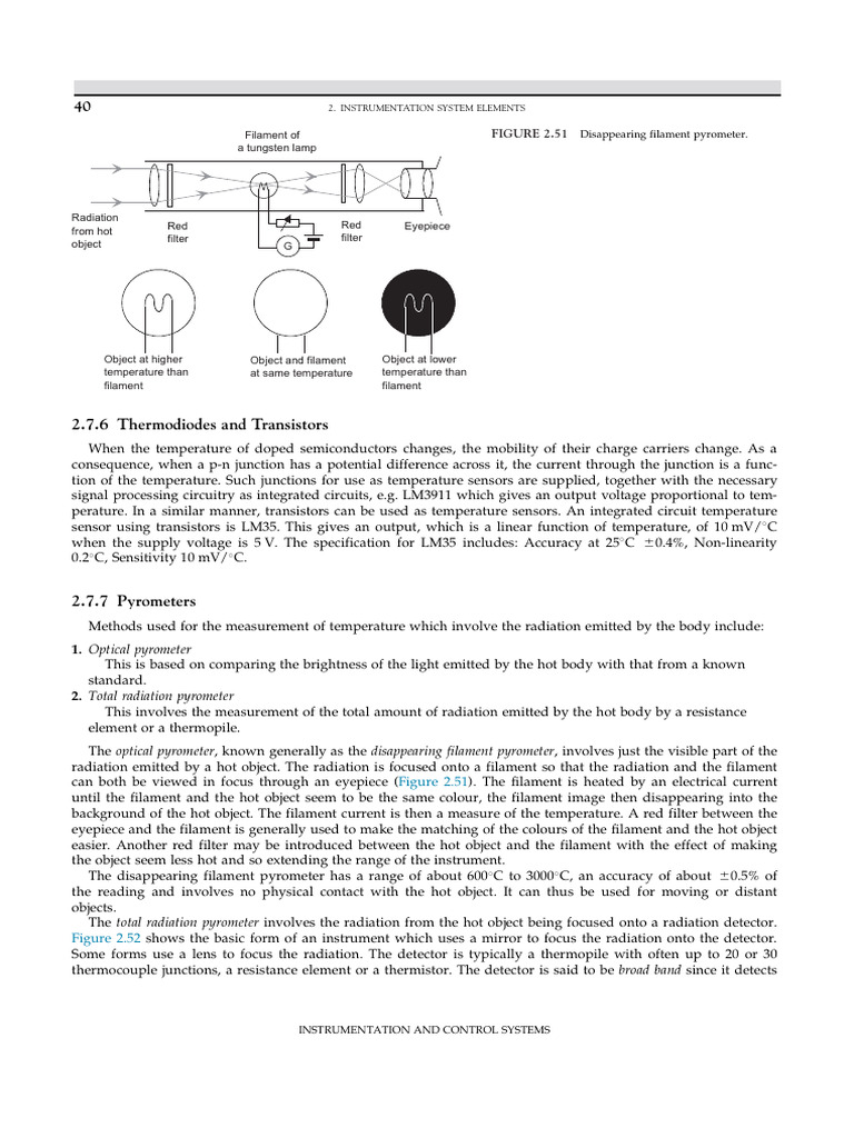 Temperature Measurement Techniques | PDF | Incandescent Light Bulb ...
