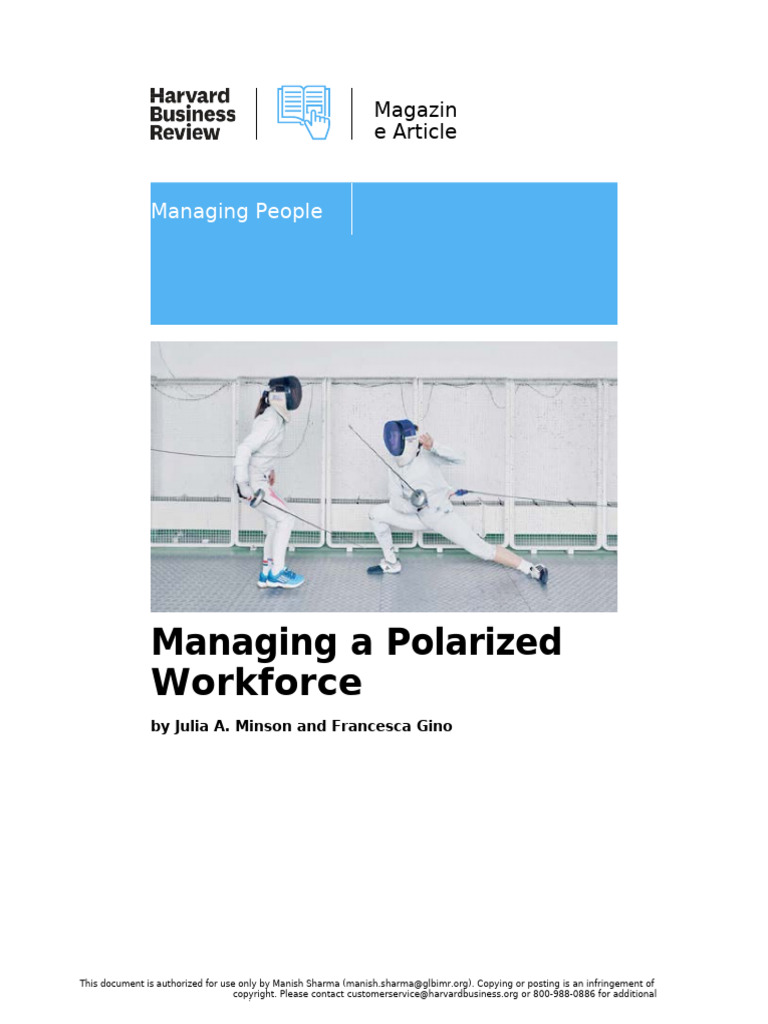 Managing a Polarized Workforce | PDF | Hillary Clinton | American ...